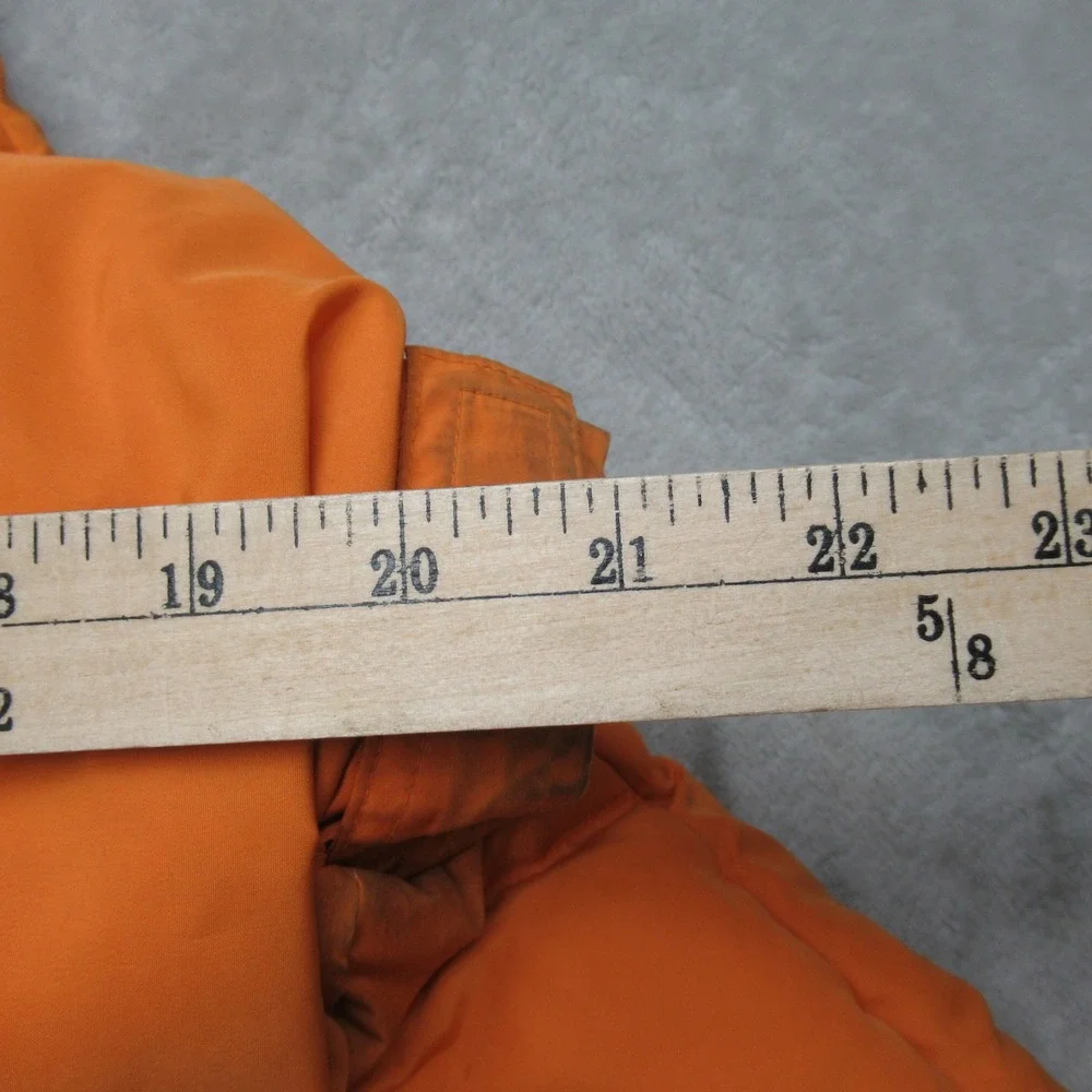 Columbia Down? Jacket Youth 18/20 XL Orange Insulated Quilted Puffer Winter Snow